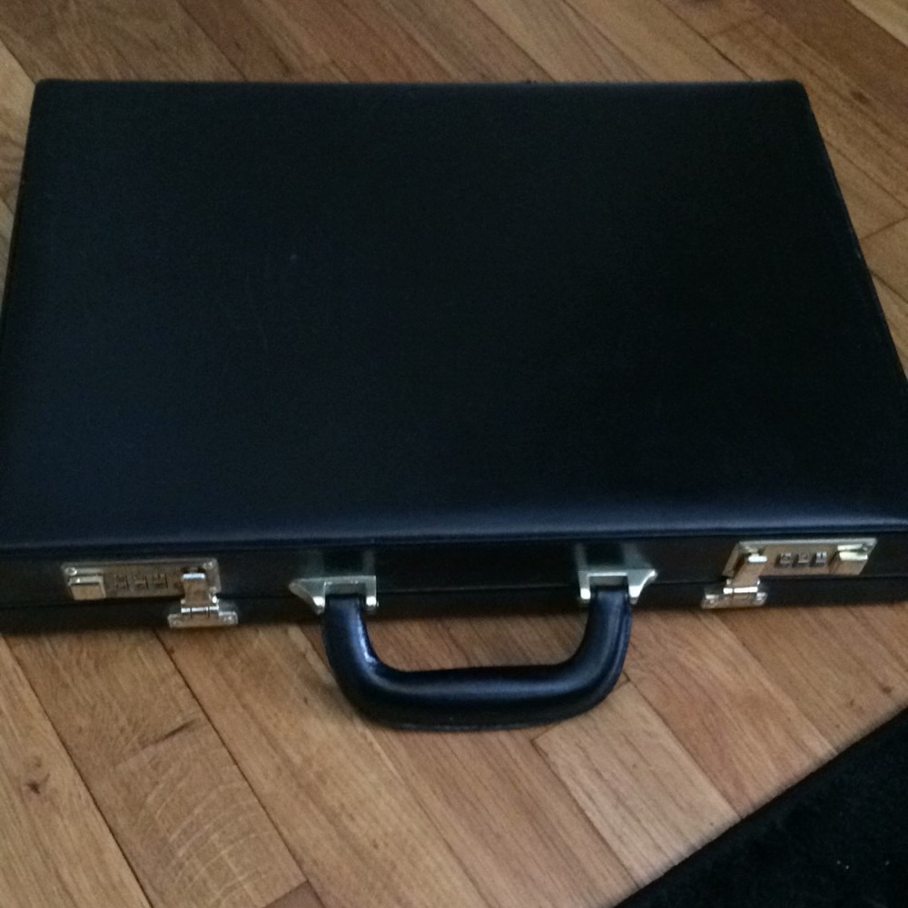 Leather briefcase